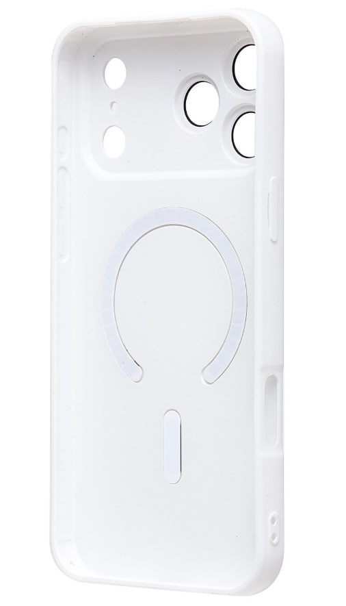 Чехол силиконовый MagSafe Matte iPhone 17 Pro, белый