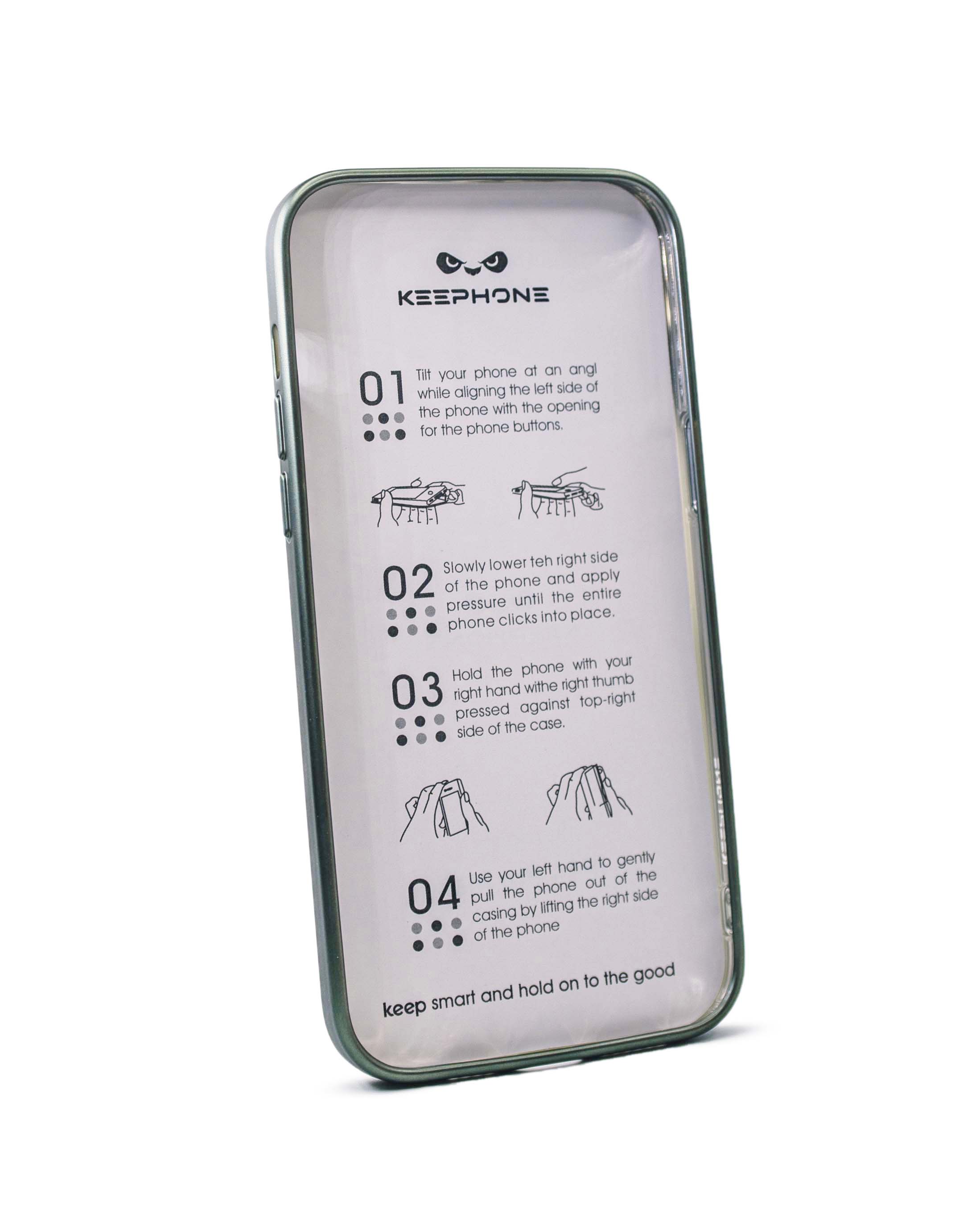 Чехол KeepHone iPhone 14 Pro Max с защитной линзой, зеленый