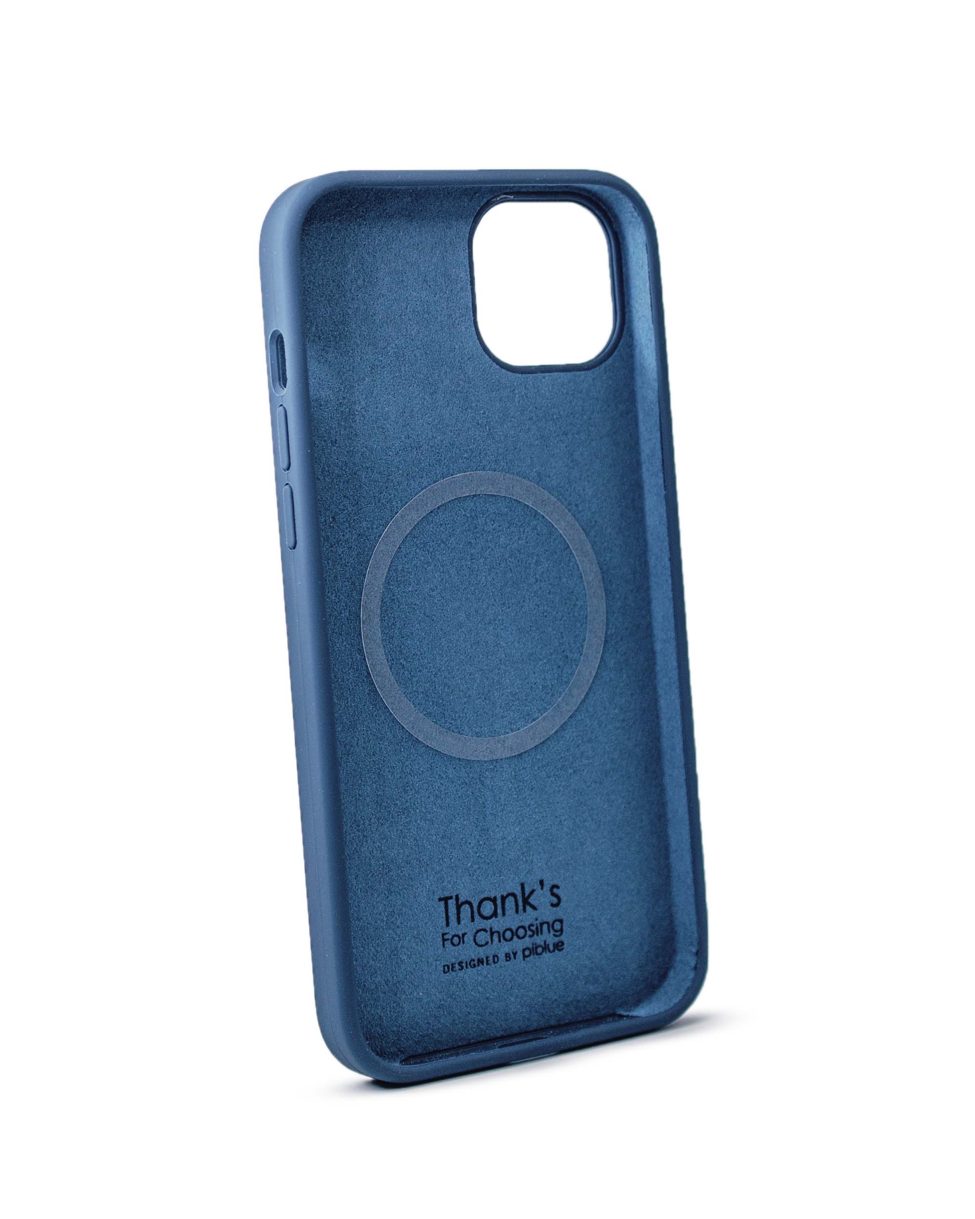 Чехол Piblue iPhone 14 Plus Silicone MagSafe, синий