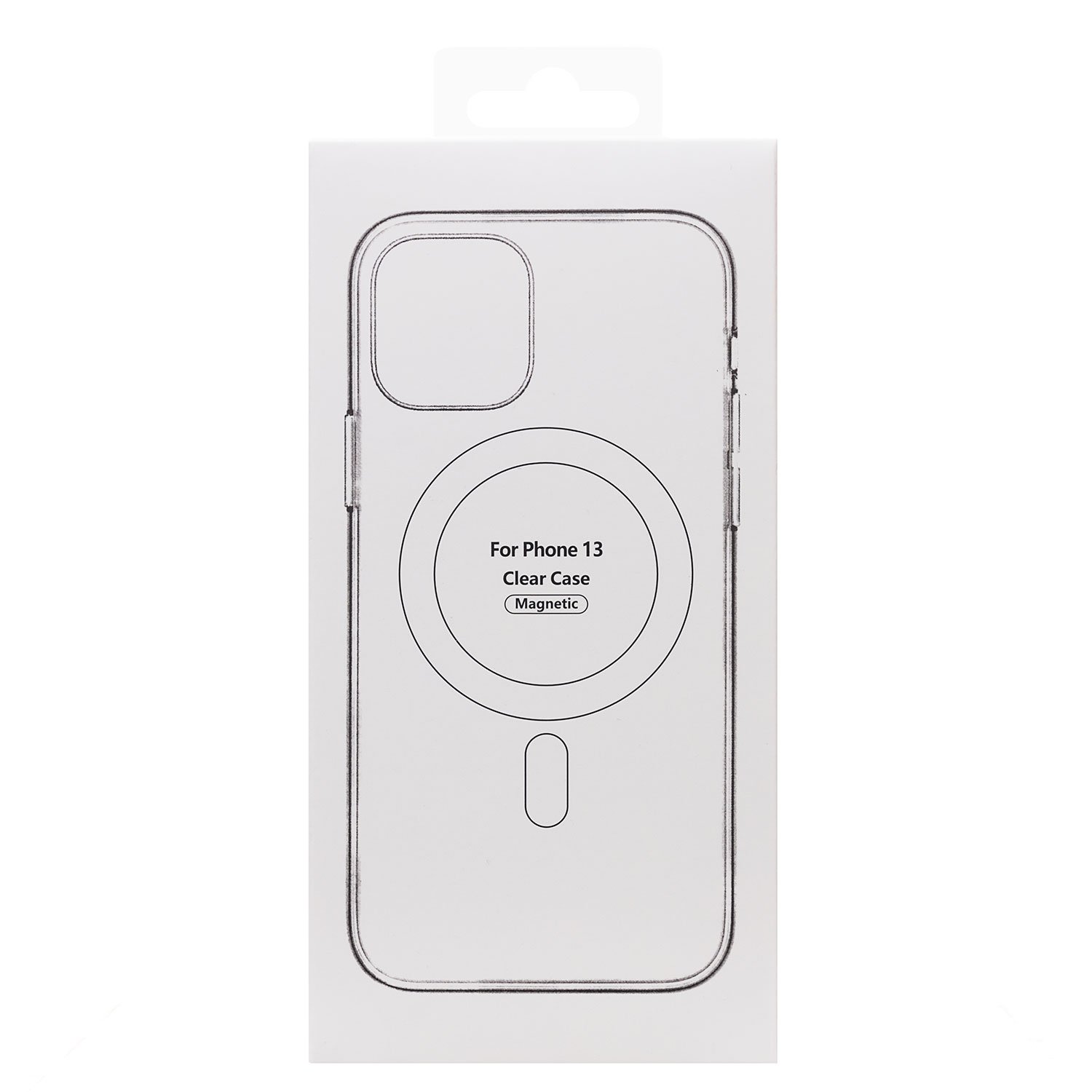 Чехол силиконовый MagSafe iPhone 13, черный