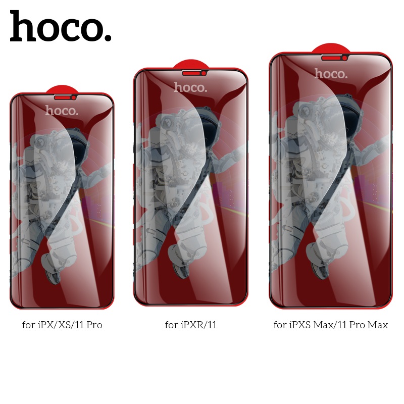 Защитное стекло iPhone XR/ 11 HOCO G15 Anti-spy с черной рамкой