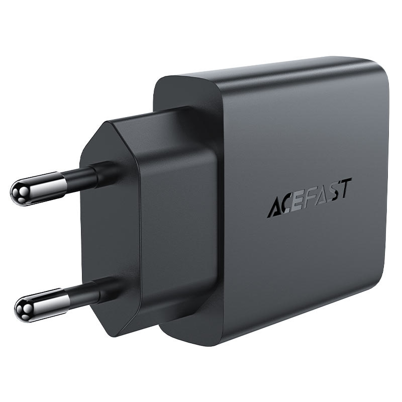 Сетевой адаптер ACEFAST A69 PD30W GAN USB-A + USB-C charger, черный