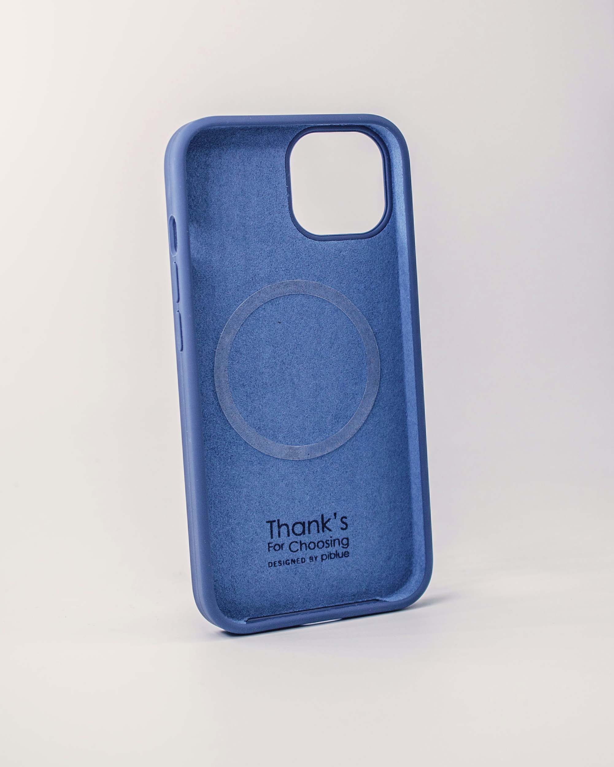 Чехол Piblue iPhone 14 Silicone MagSafe, синий