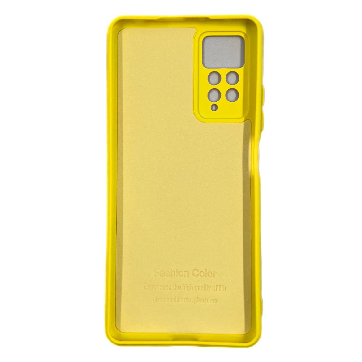 Чехол силиконовый гладкий Soft Touch Xiaomi Redmi Note 11 Pro, желтый