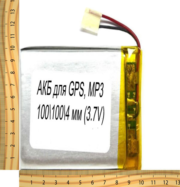 АКБ универсальная на проводах 100/ 100/ 4 мм (3.7V, 6000mAh)