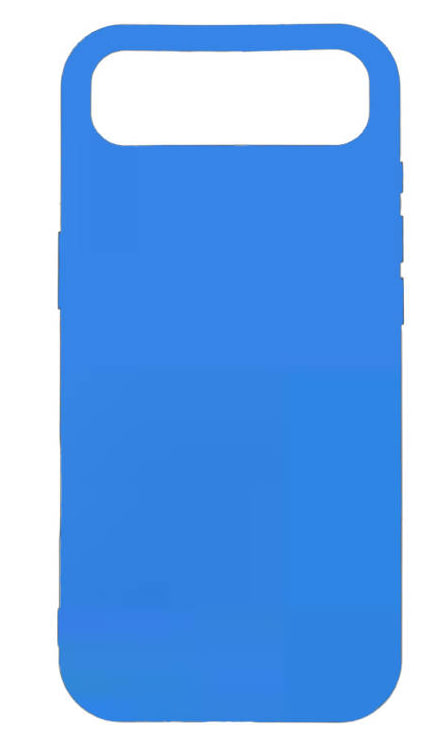 Чехол силиконовый гладкий Soft Touch iPhone 17 Air, синий деним (закрытый низ)