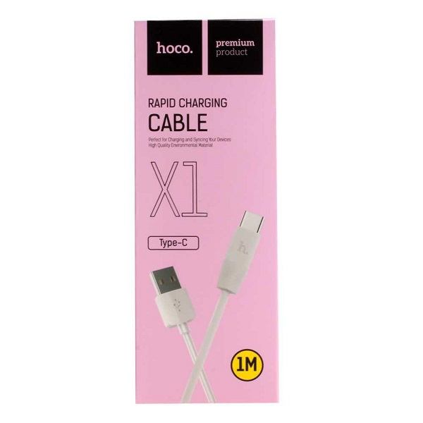 USB кабель Type-C HOCO X1 (100см), белый
