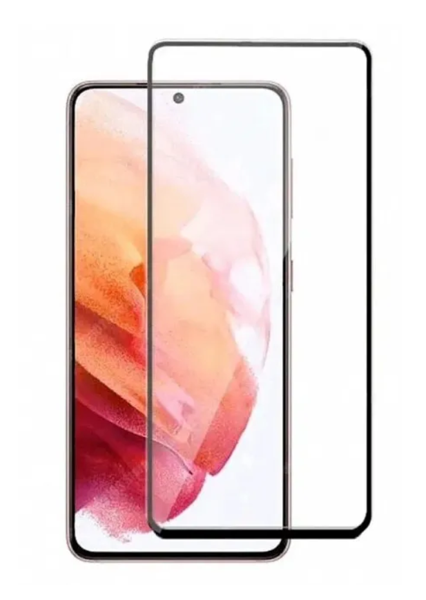Защитное стекло Samsung S21 SM-G991 5D, черное
