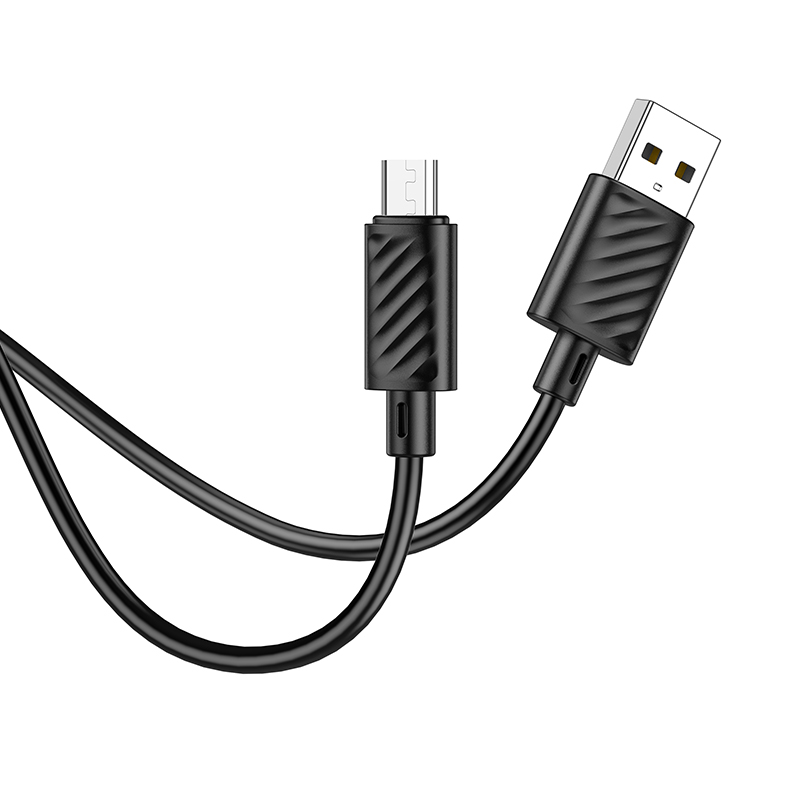 USB кабель micro USB HOCO X88 Gratified (200см. 2.1A), черный