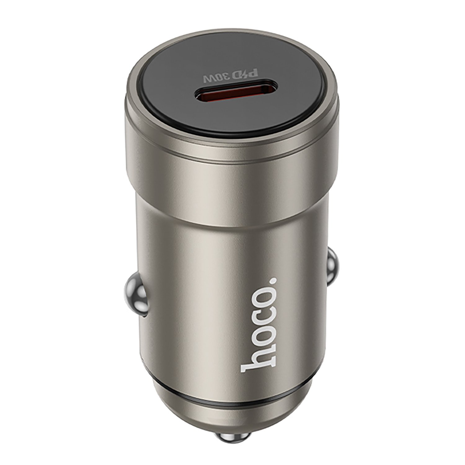 Автомобильный адаптер HOCO Z57 Glorious PD30W Type-C/5V/3A, серый