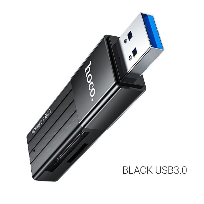 Card-Reader HOCO HB45 2-в-1 USB3.0, USB - TF/SD, серый