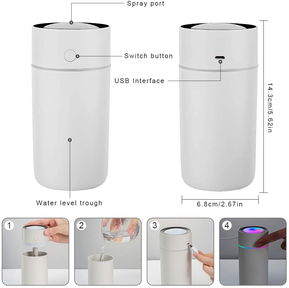 Увлажнитель воздуха настольный OG-HOM01, белый
