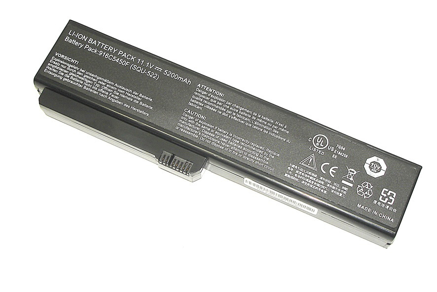 АКБ SQU-522 для ноутбука Fujitsu Siemens Amilo Si1520 5200mAh (OEM) черная