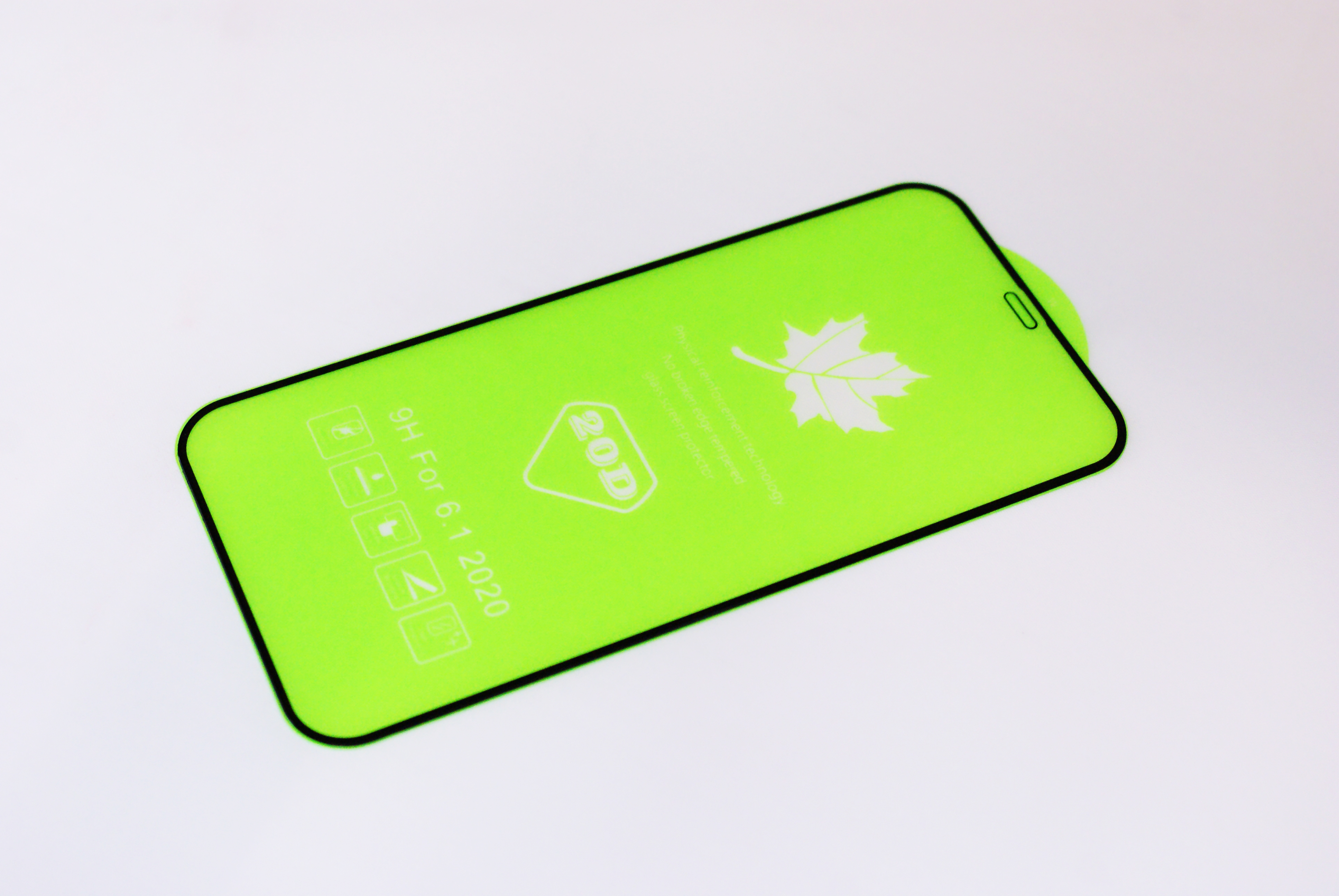 Защитное стекло iPhone 12/ 12 Pro 5-10D, черное