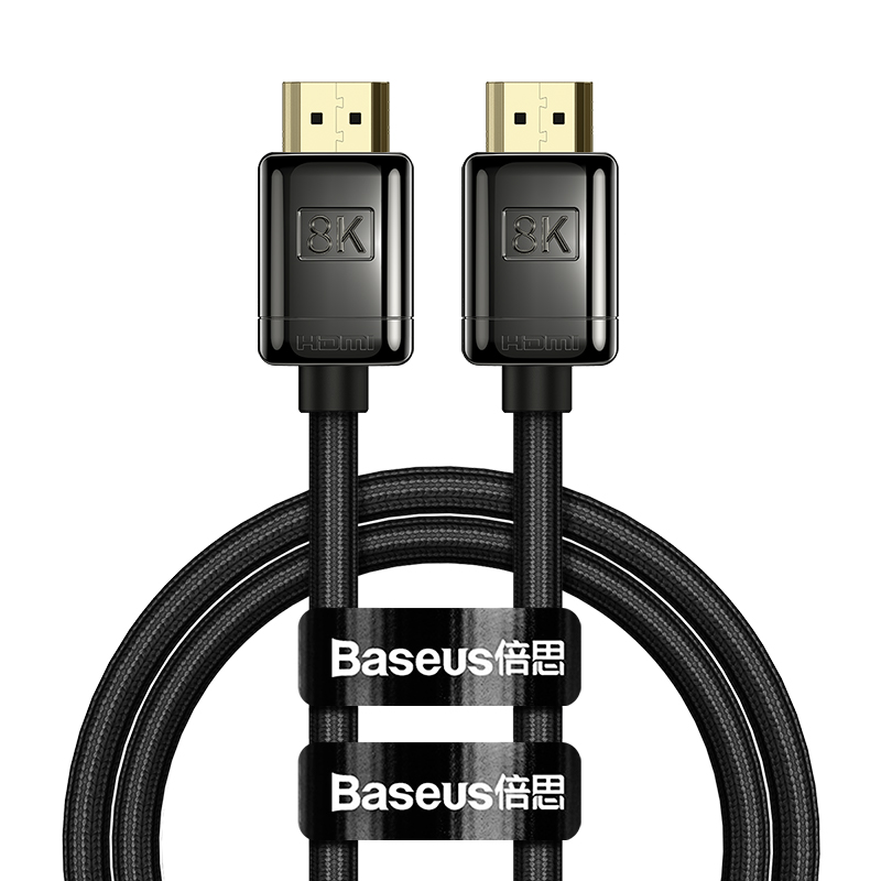 Кабель HDMI 8K High Definition BASEUS (Zinc alloy) 1 м, черный