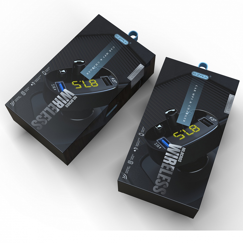 USB MP3 плеер с FM трансмиттером с дисплеем EZRA BCR03 (Bluetooth)