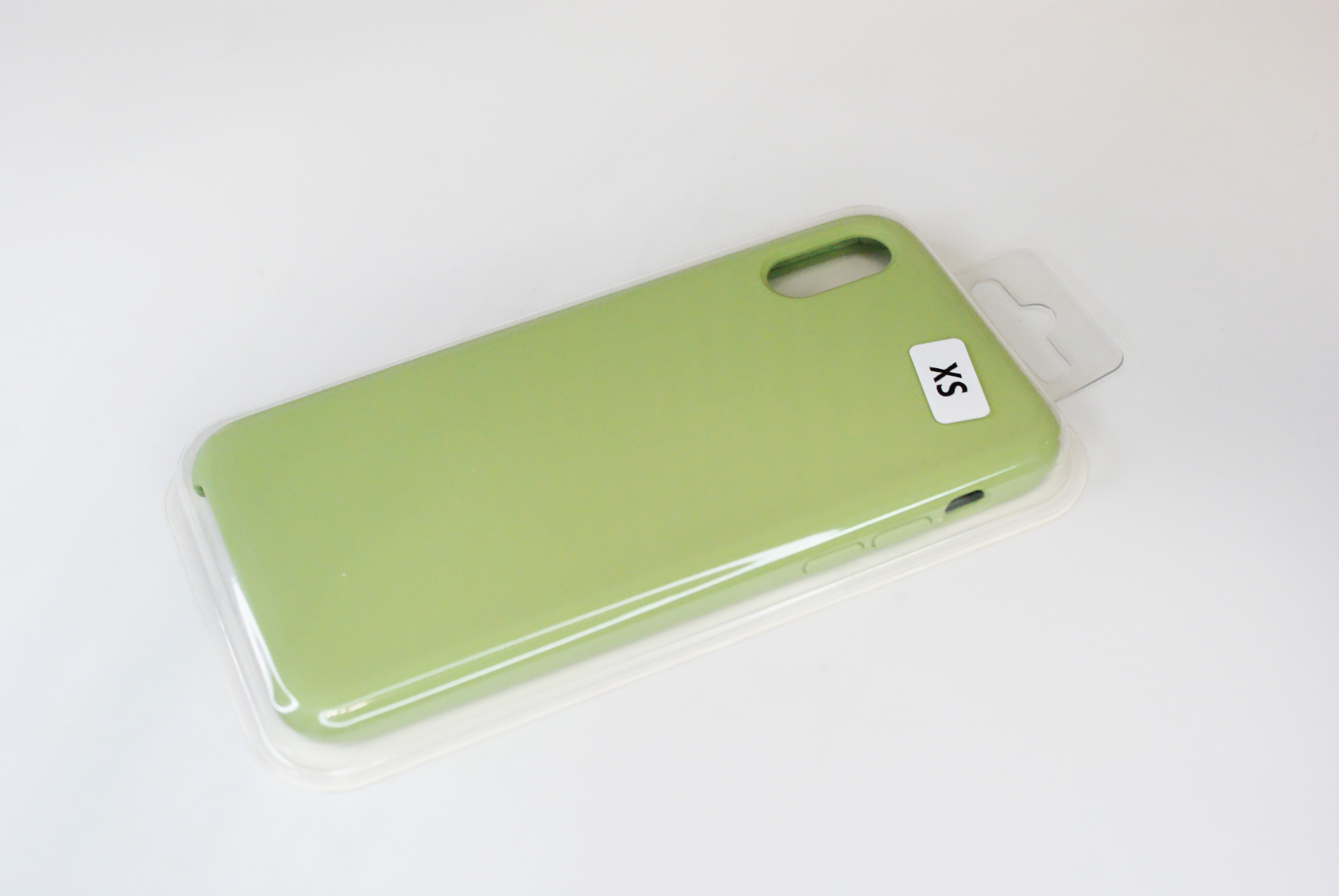 Чехол силиконовый гладкий Soft Touch iPhone X/ XS, зеленый (без логотипа)