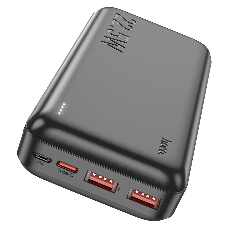 Внешний аккумулятор Power Bank 20000 mAh HOCO J101A Astute, черный