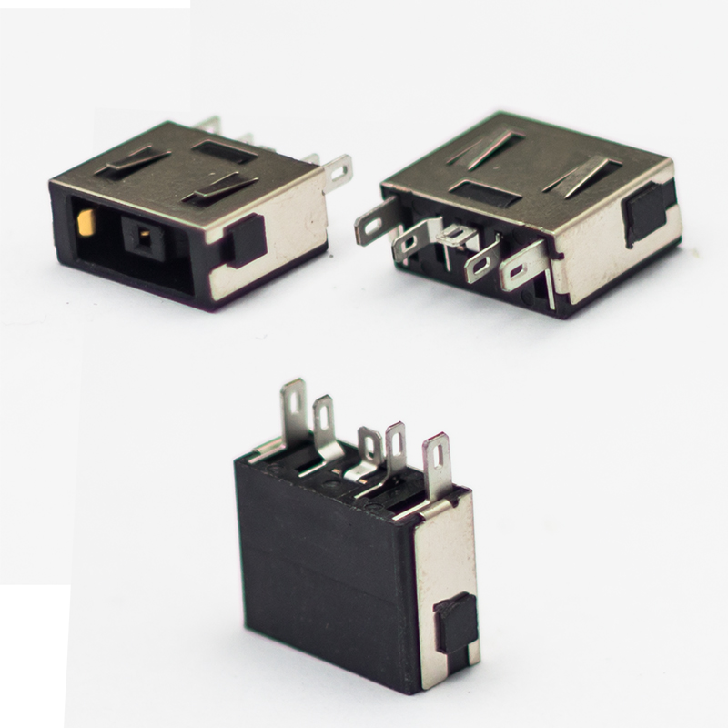 Разъем питания Lenovo G50-30 series прямоугольный ver.1, установка на кабель