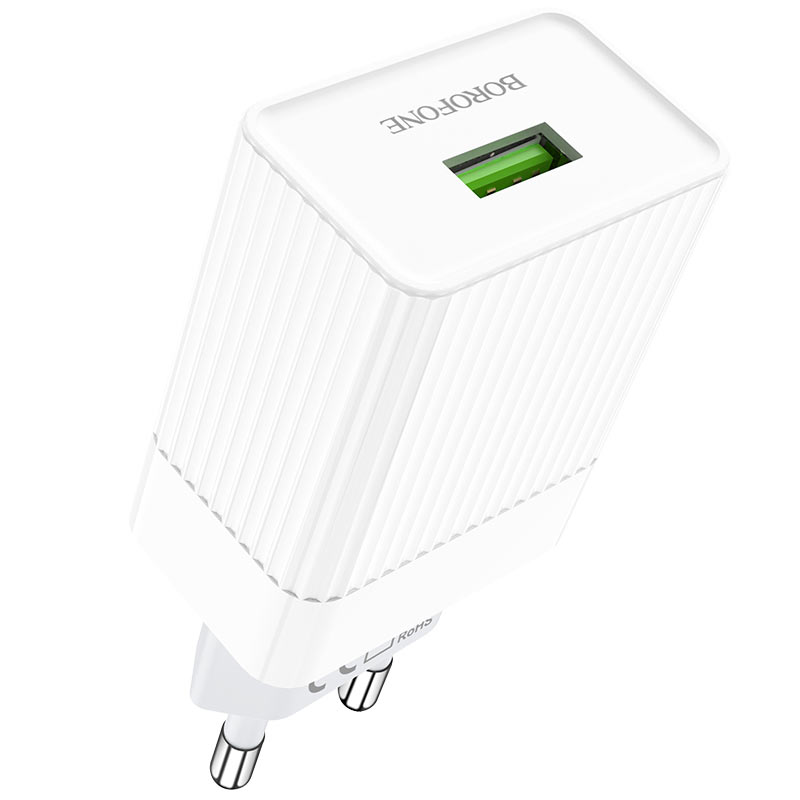Сетевой адаптер BOROFONE bas75a Mighty speed QC3. 0, черный