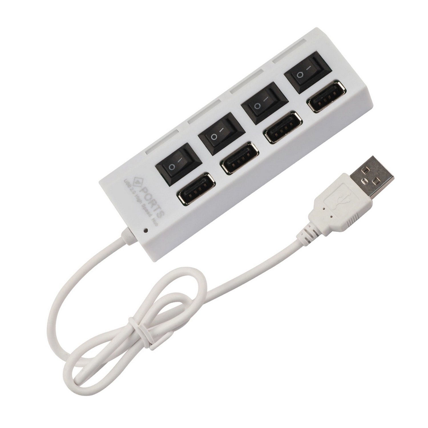 HUB-USB HUB01 4USB, белый
