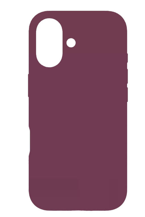 Чехол силиконовый гладкий Soft Touch iPhone 13 Pro, слива (закрытый низ)