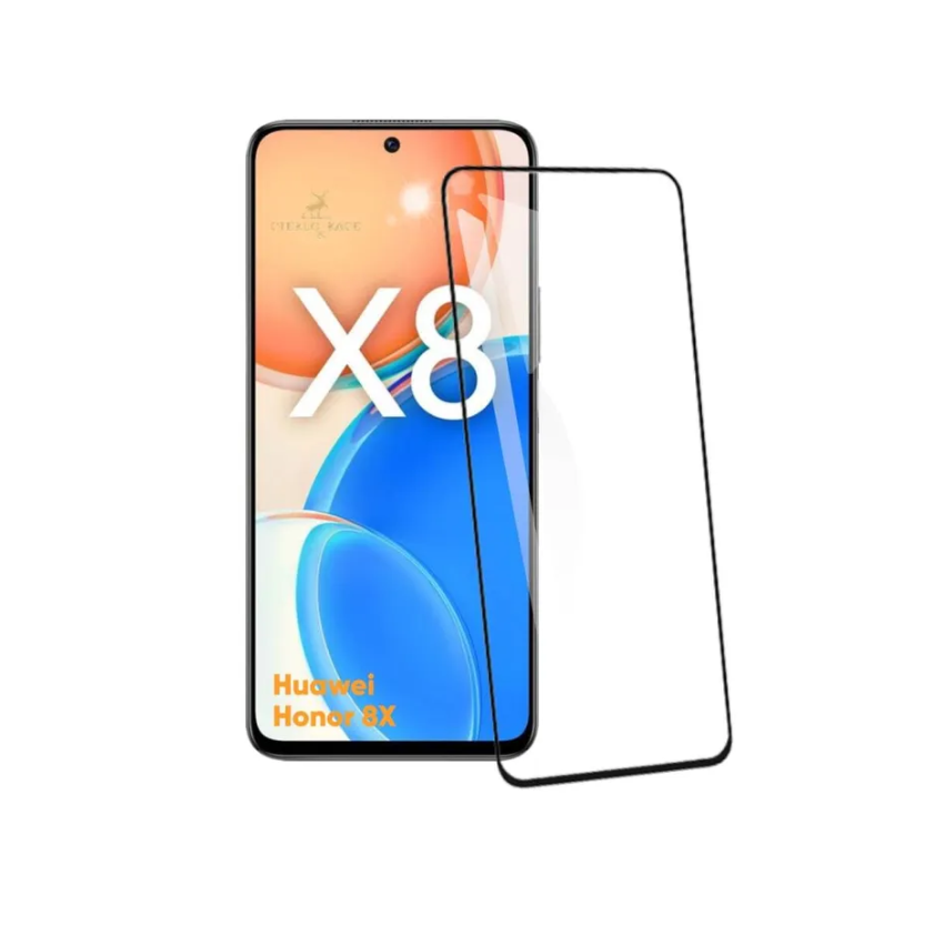 Защитное стекло Huawei Honor X8/ X8A/ X30i/ Nova Y90 полное покрытие, черное (тех упаковка)