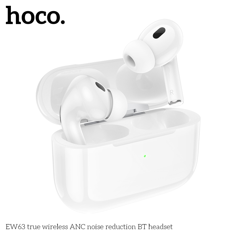 Беспроводные наушники HOCO EW63 Bluetooth True wireless ANC noise reduction BT headset, белые