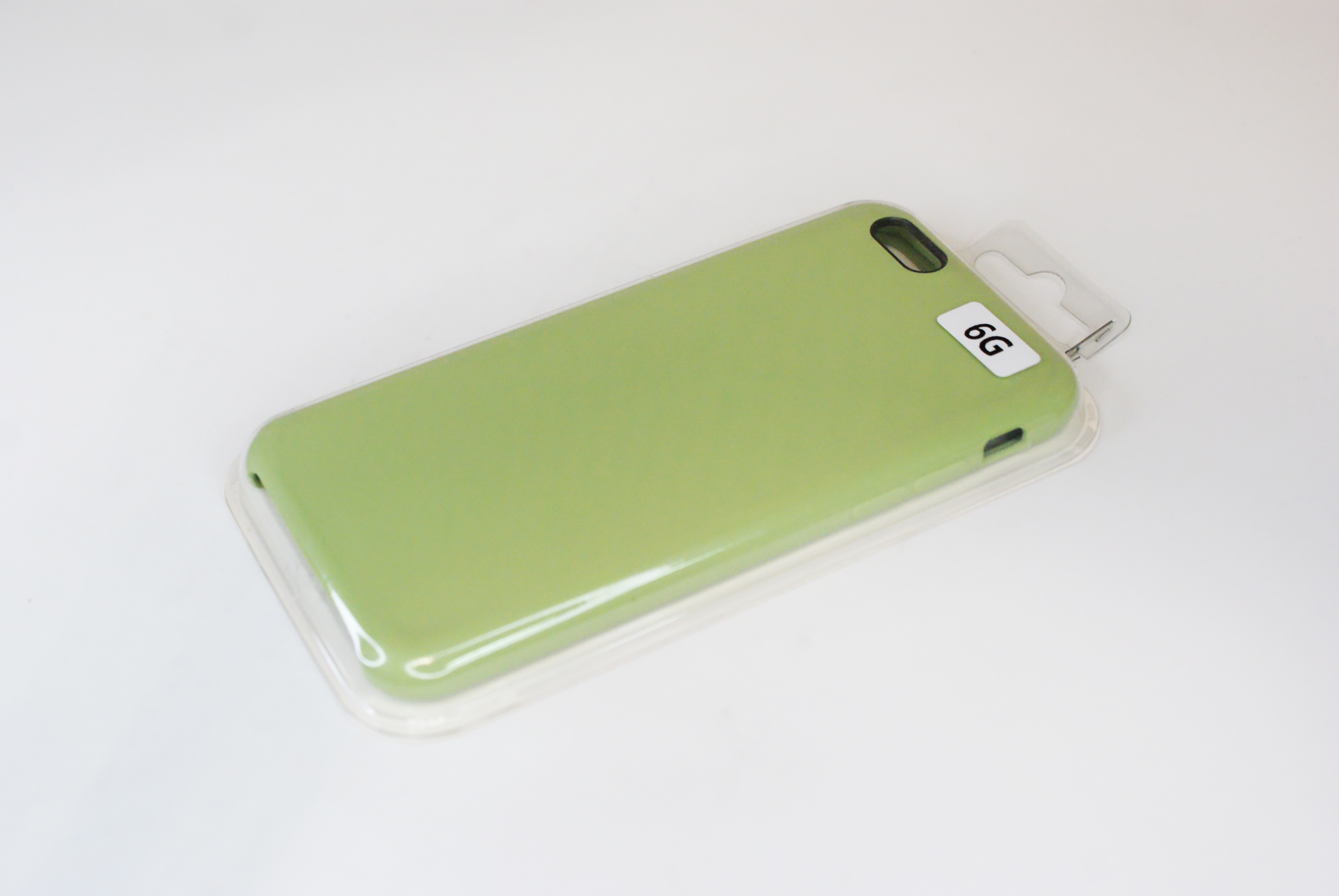 Чехол силиконовый гладкий Soft Touch iPhone 6/ 6S, зеленый (без логотипа)
