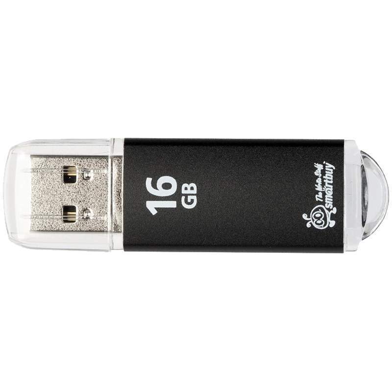 USB флеш-накопитель Smartbuy 16 GB USB 2.0 V-Cut, черный