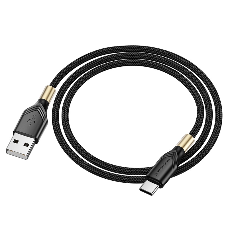 USB кабель Type-C BOROFONE BX92 Advantage (100см. 3.0A), черный
