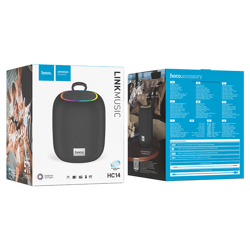 Колонка портативная HOCO HC14 Link Sport Bluetooth speaker, черная