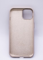 Чехол силиконовый гладкий Soft Touch iPhone 13, бежевый №10 (закрытый низ)