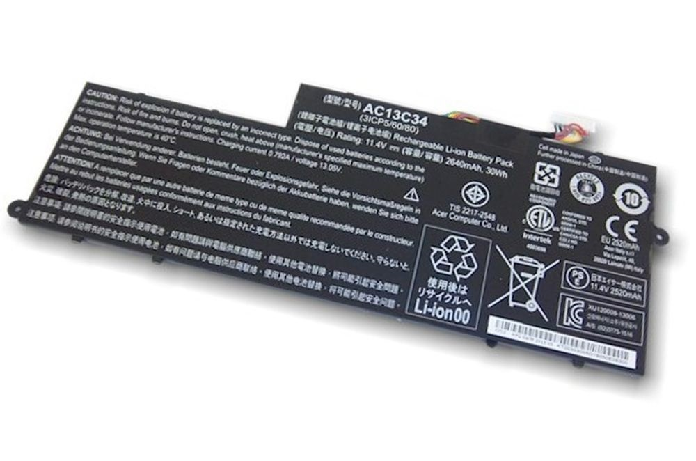 АКБ AC13C34 для ноутбука Acer Aspire E3-112 11.4V 2200mAh (OEM)