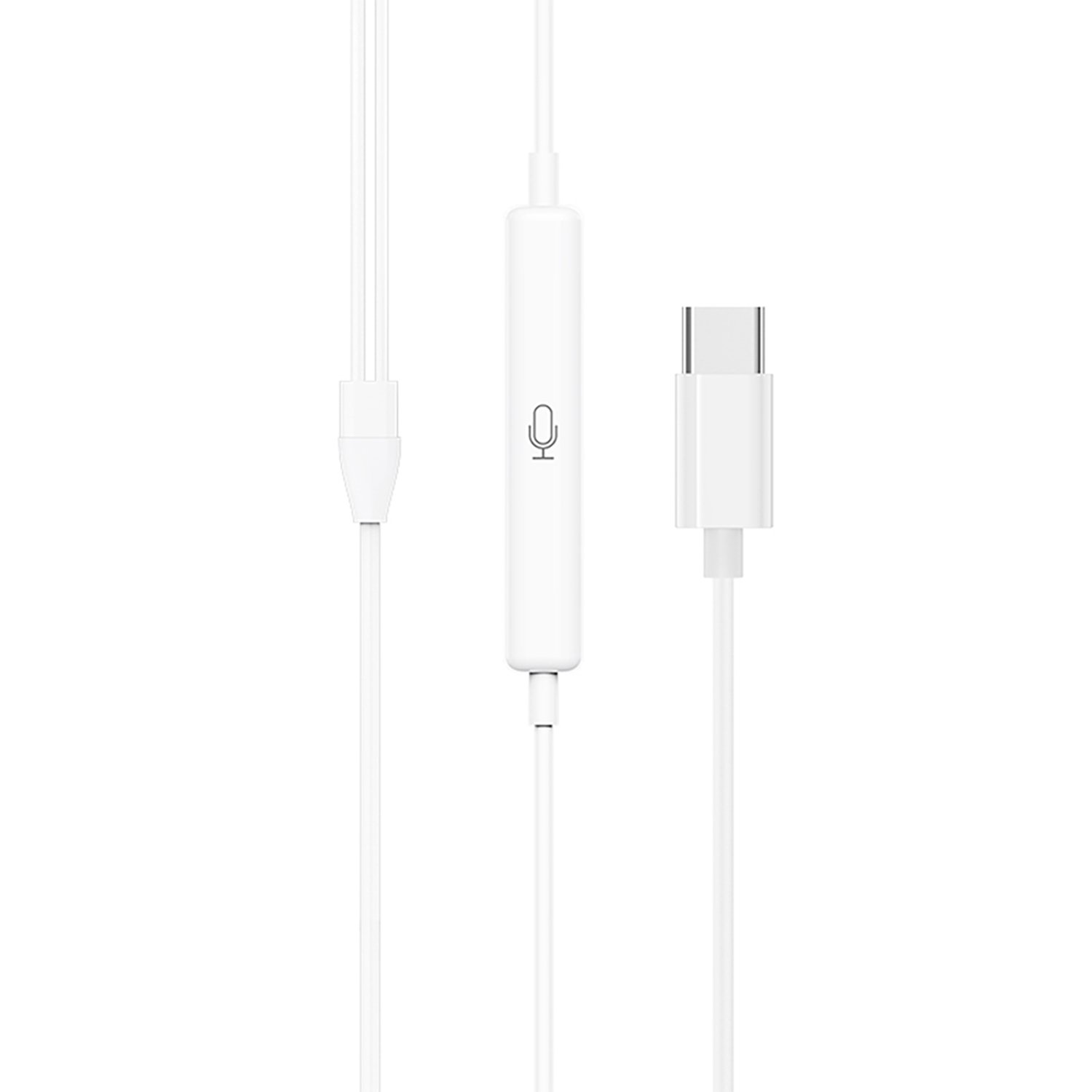 Наушники проводные с микрофоном HOCO M101 Pro Crystal Type-C, белые