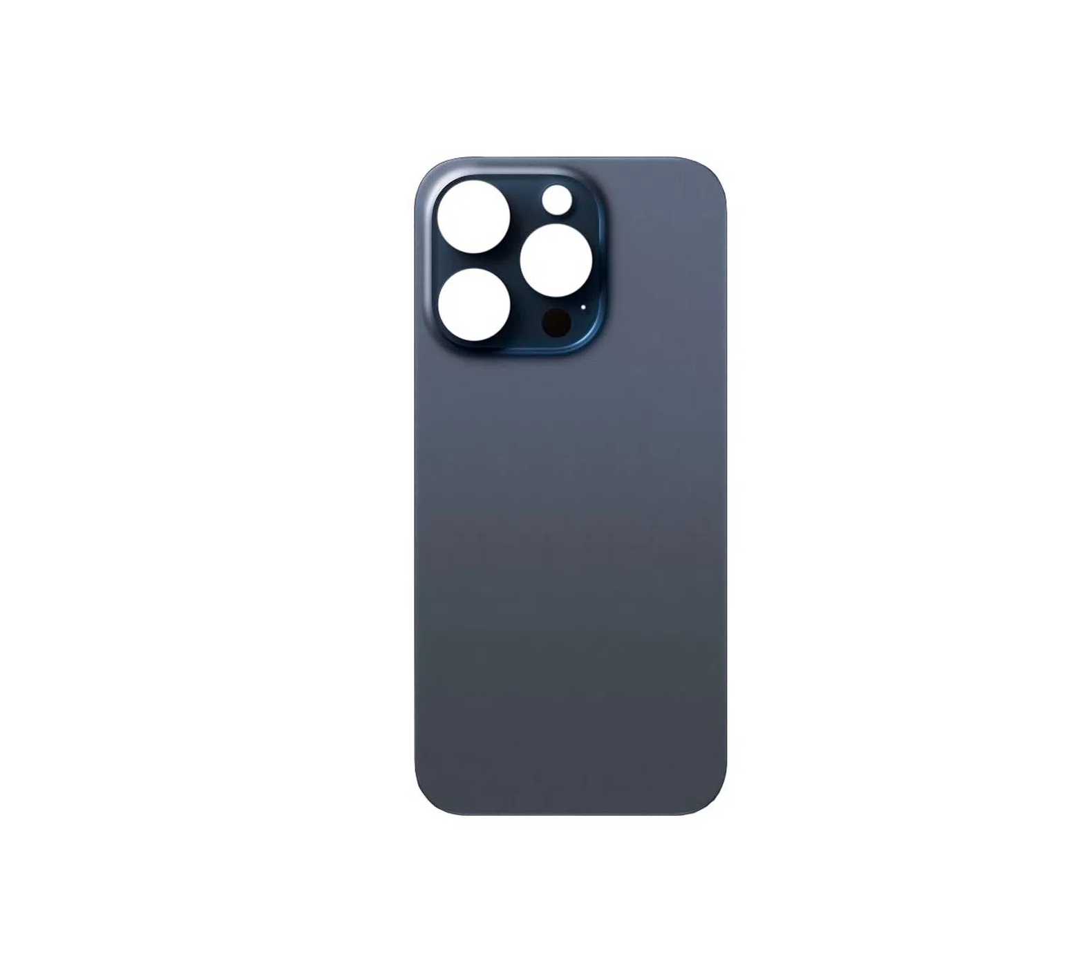 Задняя крышка iPhone 15 Pro стеклянная, легкая установка, Синий титан, (литое стекло) (Org)