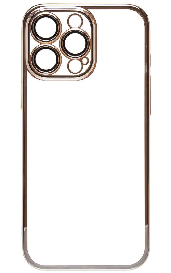 Чехол iPhone 16 Pro с защитной линзой, серебристый