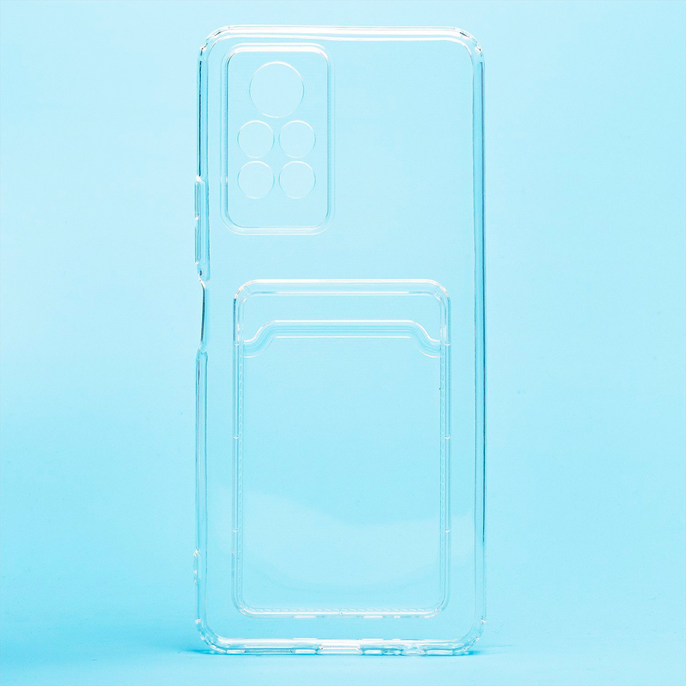 Чехол силиконовый с визитницей INFINIX NOTE 11 Pro прозрачный