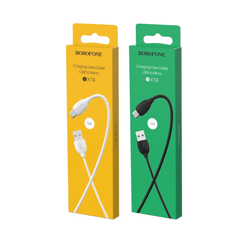 USB кабель micro USB BOROFONE BX19 Benefit (100см), черный