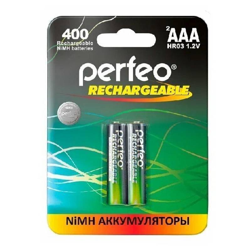Аккумулятор Ni-MH Perfeo AAA 400mAh/2BL 1,2V (цена за упаковку 2 шт)
