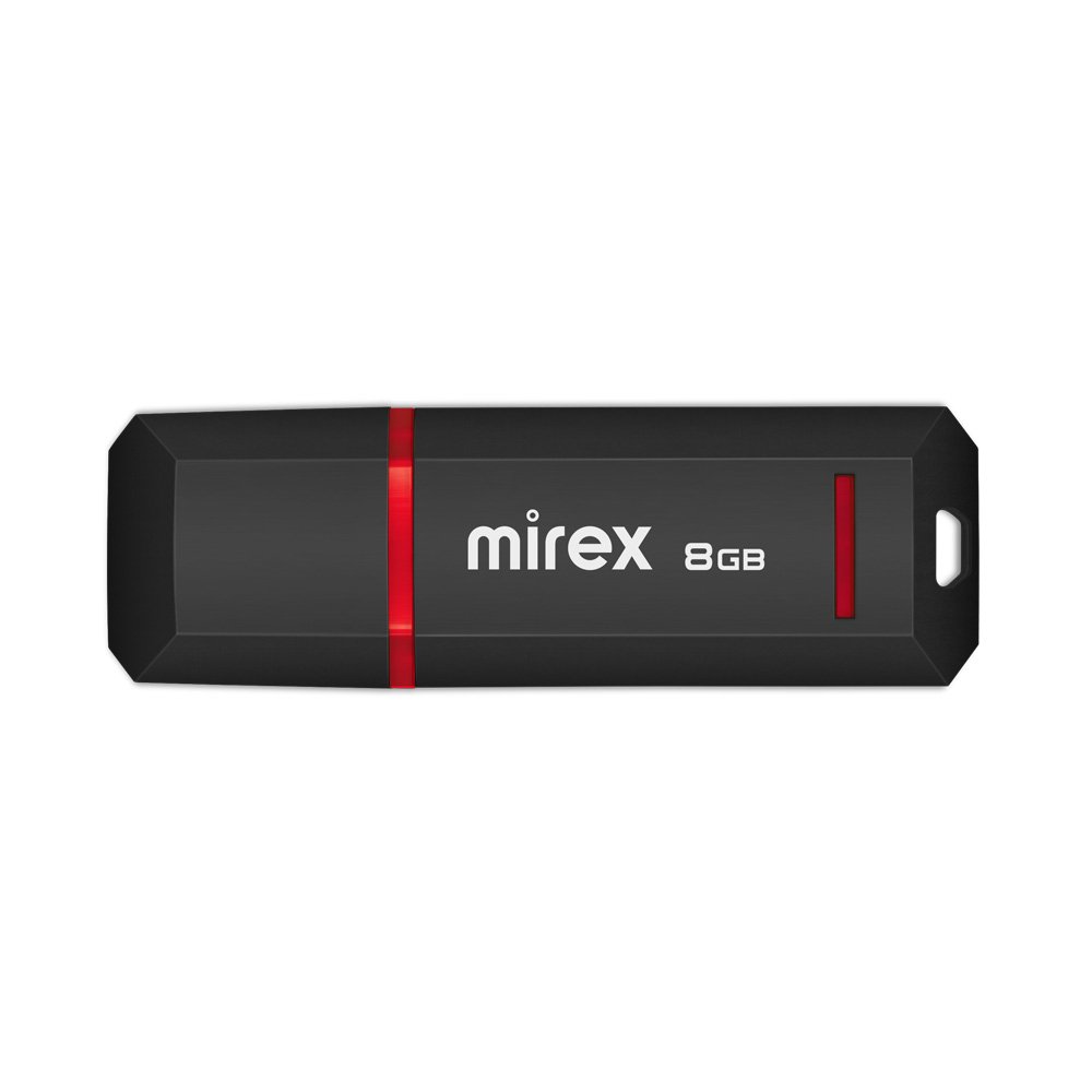 USB флеш-накопитель Mirex 08 GB USB 2.0 KNIGHT, черный