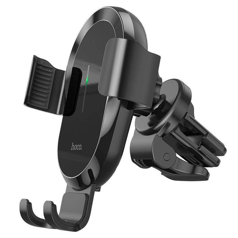 Держатель автомобильный с беспроводной зарядкой HOCO CA105 Guide, черный