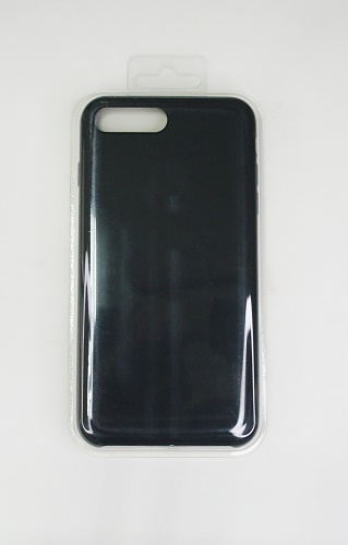 Чехол силиконовый гладкий Soft Touch iPhone 7 Plus/ 8 Plus, темно-серый №15