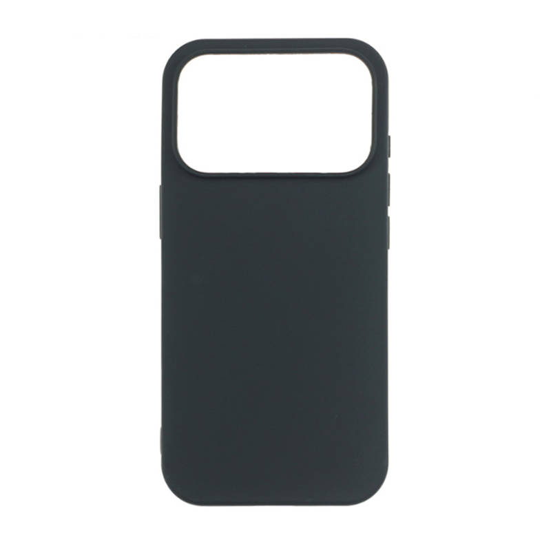 Чехол силиконовый тонкий iPhone 17 Pro Max, черный