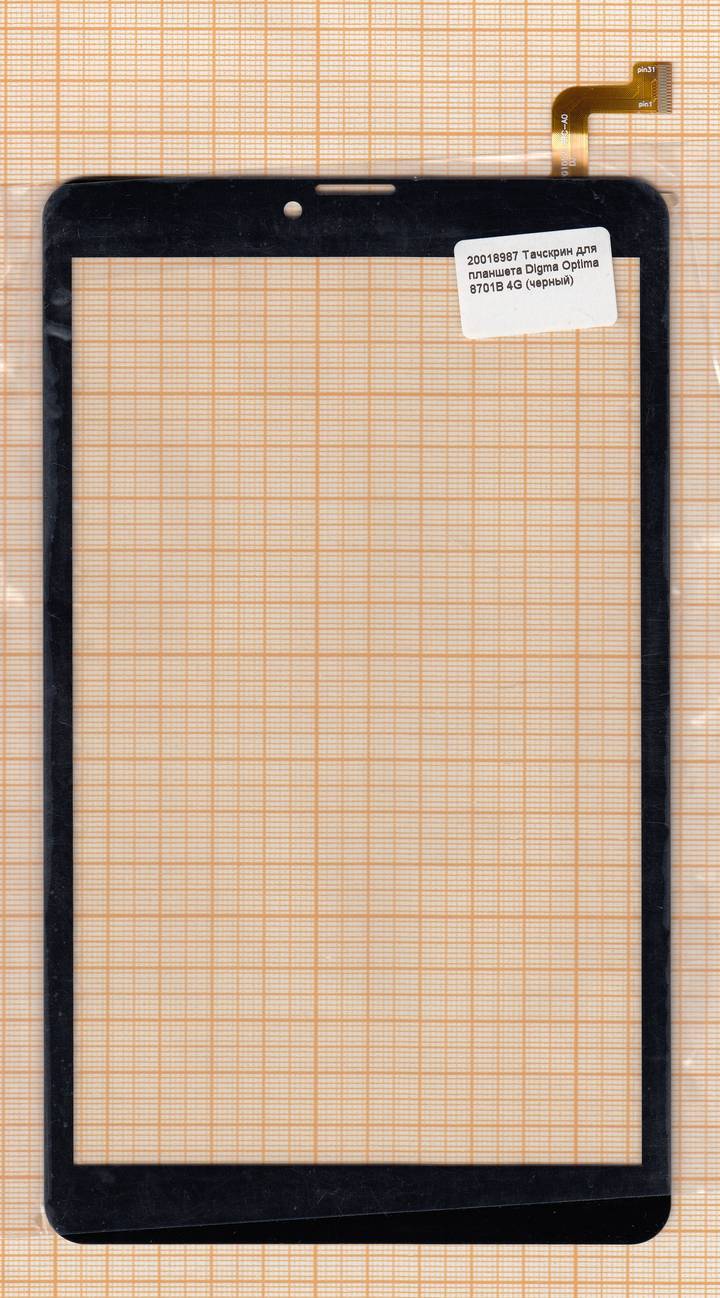 Тачскрин для планшета Digma Optima 8701B 4G TS8095ML 8'' SQ-PG1052-FPC-A0 черный