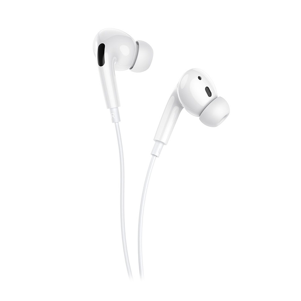 Наушники проводные APods Pro с микрофоном Lightning, белые (копия)