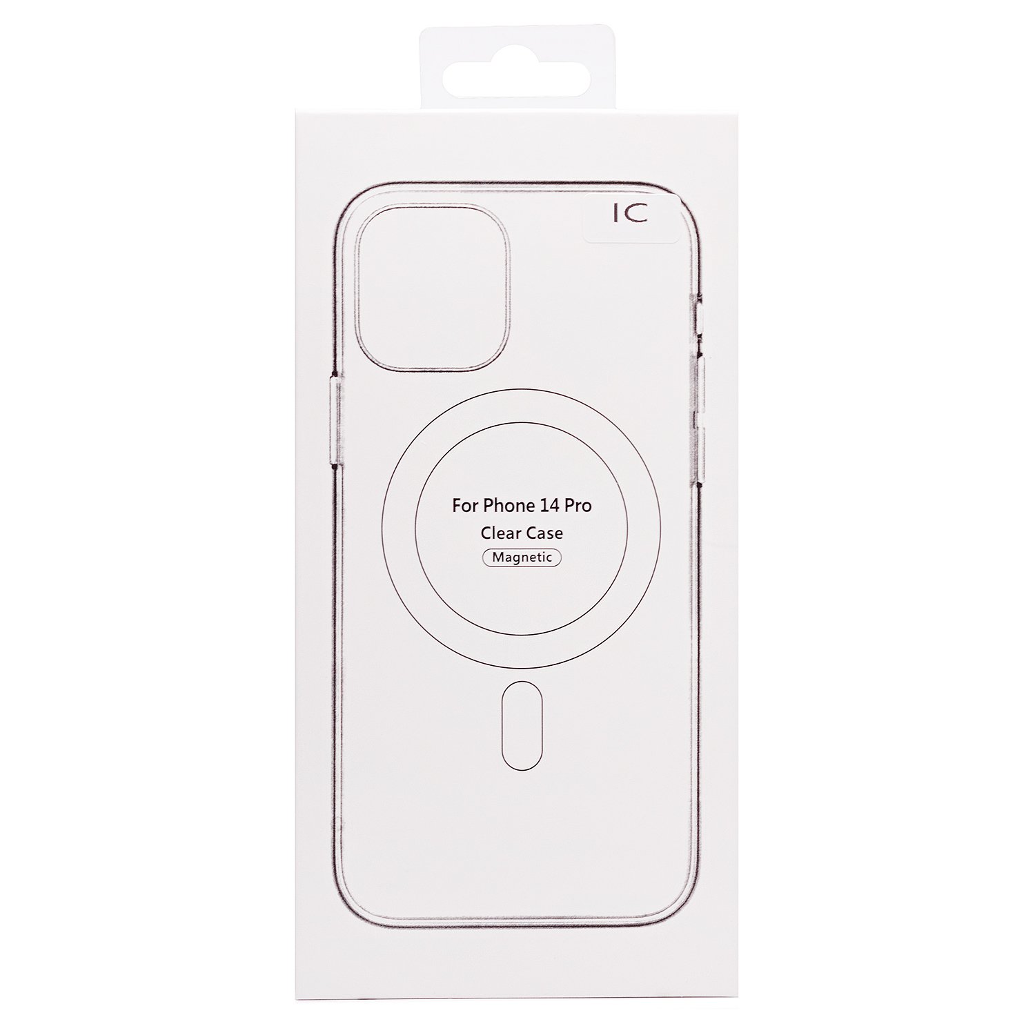 Чехол силиконовый Clear Case MagSafe iPhone 14 Pro, прозрачный