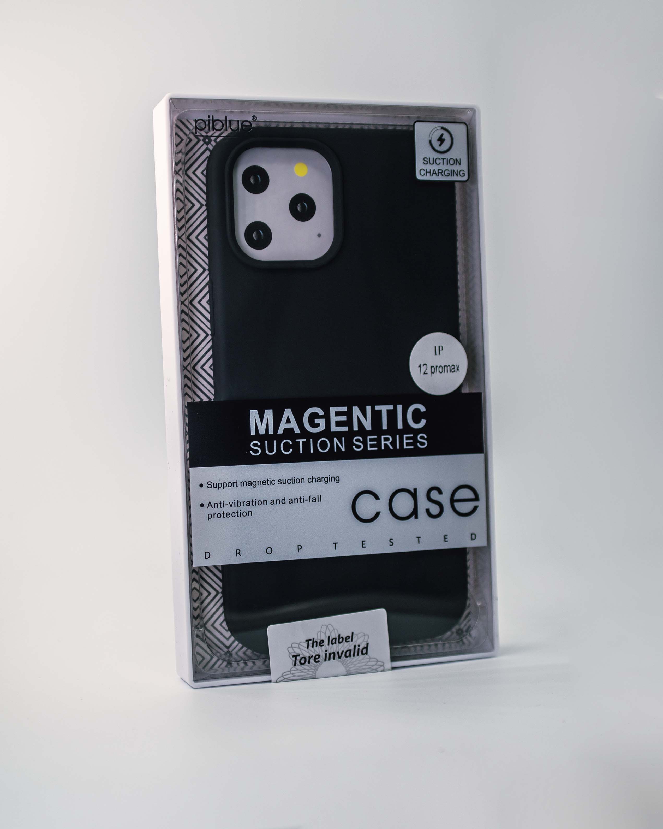 Чехол Piblue iPhone 12 Pro Max Silicone MagSafe, черный