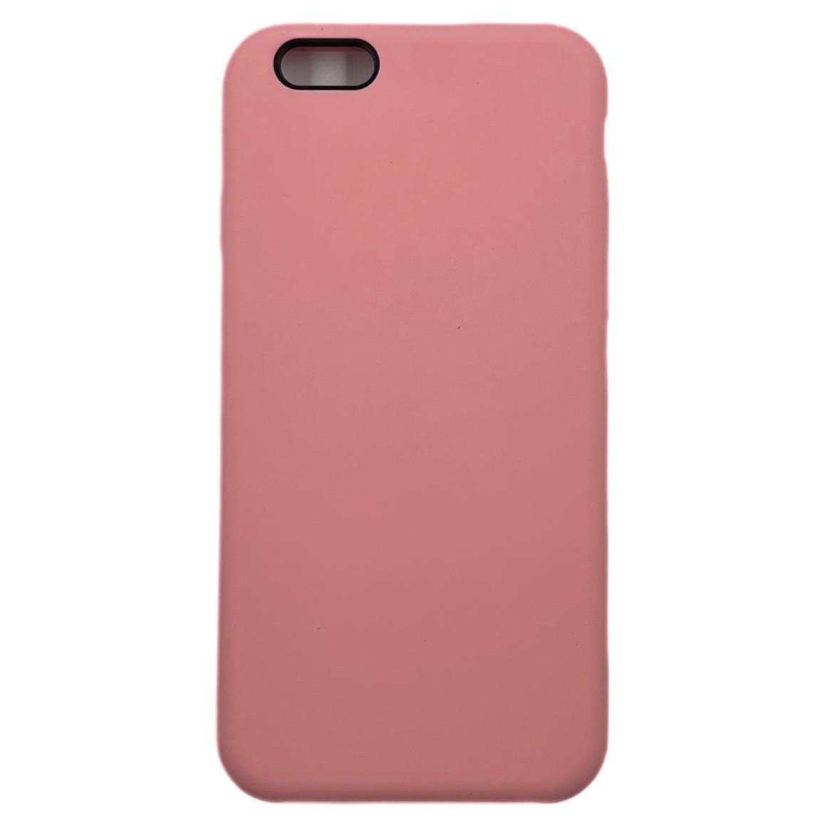 Чехол силиконовый гладкий Soft Touch iPhone 6/ 6S, розовый