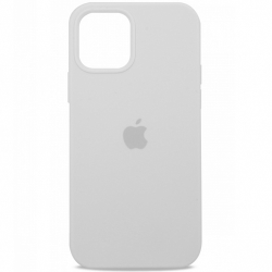 Чехол силиконовый гладкий Soft Touch iPhone 12 Pro, белый №9 (закрытый низ)